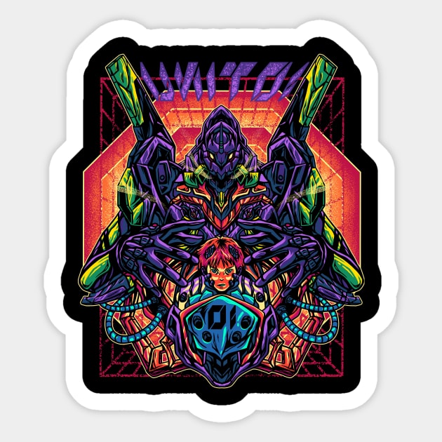 UNIT 01 Sticker by UrifGraphic